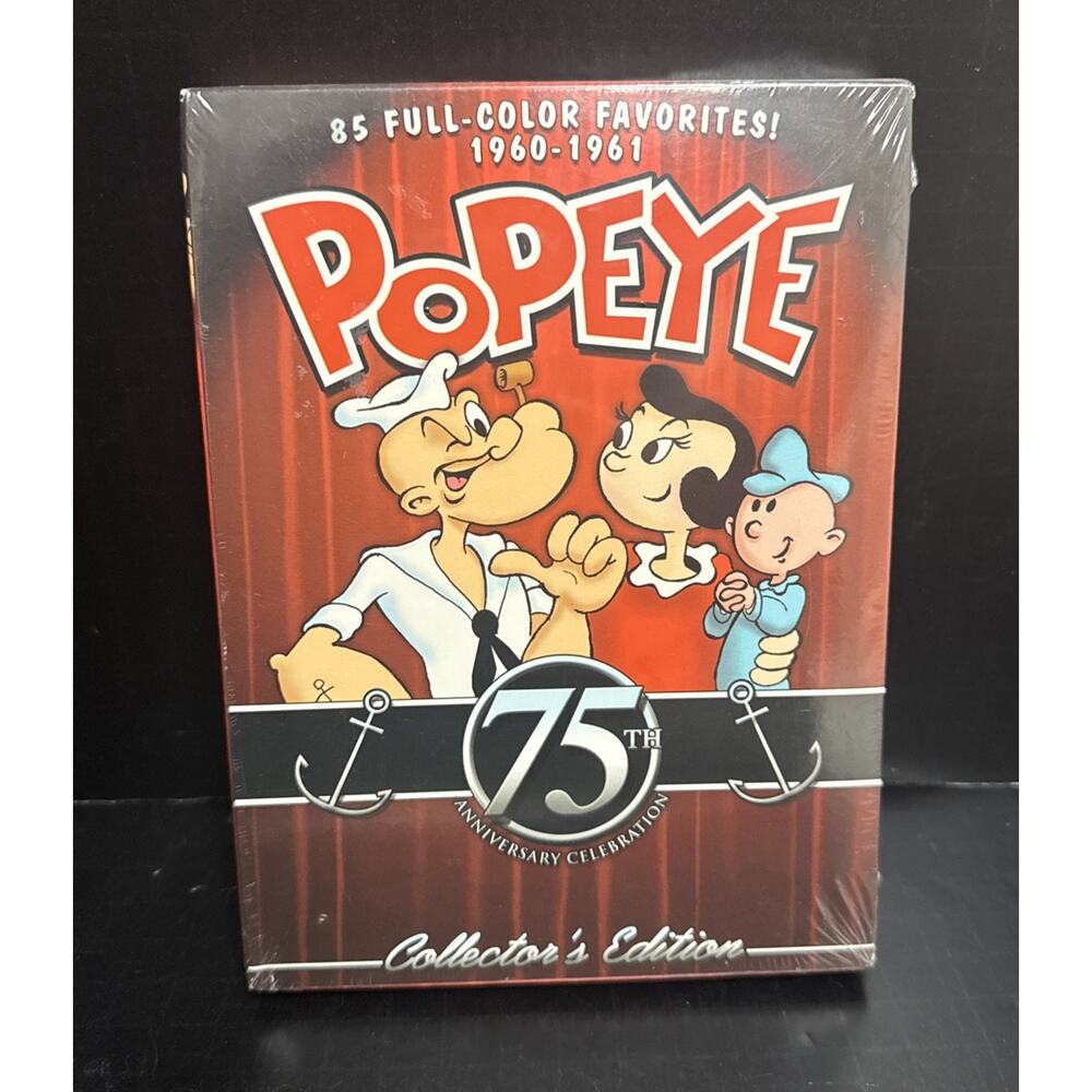 Popeye 75th Anniversary Collectors Edition DVD 3-Disc Set Sealed Cartoon